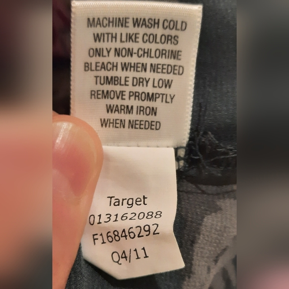 Converse One Star Blouse Womans Large Gray Floral Ruffle Button Down - Picture 11 of 12